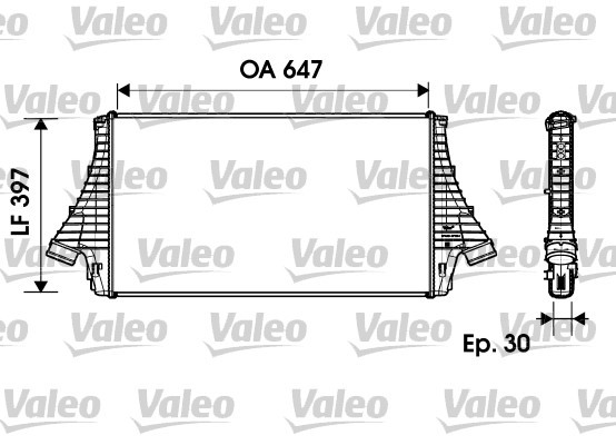Charge Air Cooler VALEO 817729