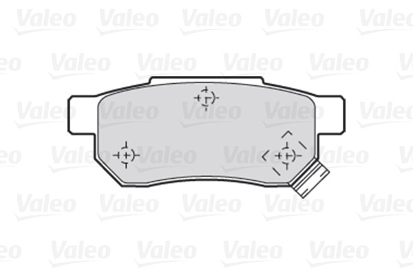 Brake Pad Set, disc brake VALEO 301053 2