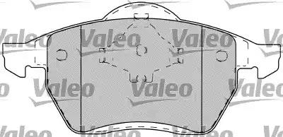 Brake Pad Set, disc brake VALEO 598401 2
