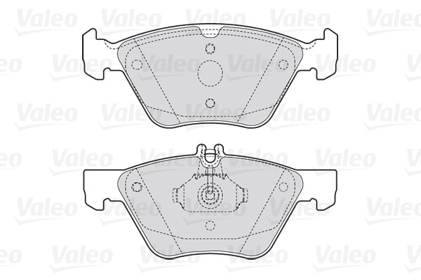 Brake Pad Set, disc brake VALEO 301636 2