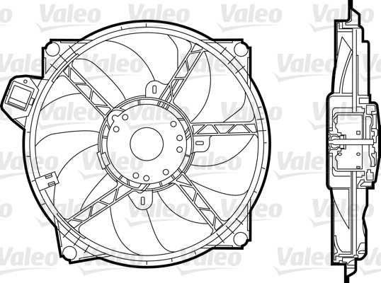 Fan, engine cooling VALEO 696376