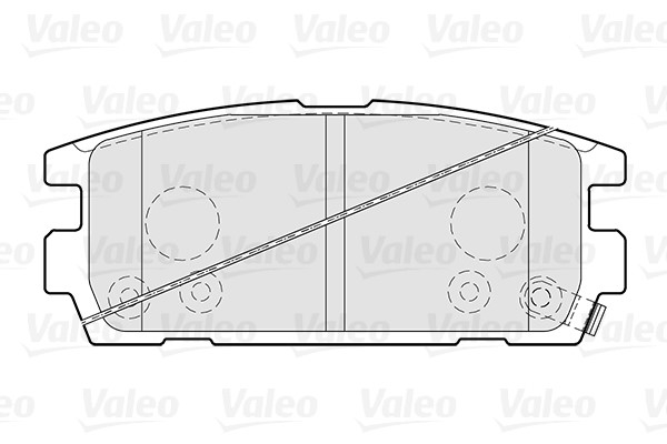 Brake Pad Set, disc brake VALEO 301024 2