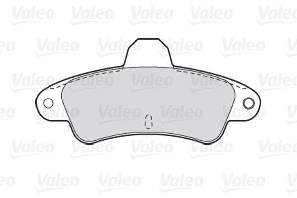 Brake Pad Set, disc brake VALEO 301005 2