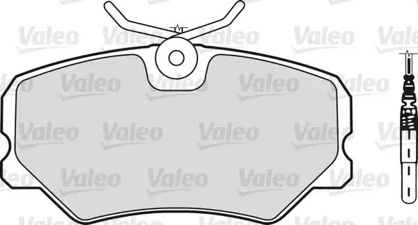 Brake Pad Set, disc brake VALEO 540542