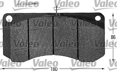 Brake Pad Set, disc brake VALEO 541600