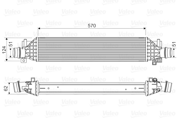 Charge Air Cooler VALEO 818629