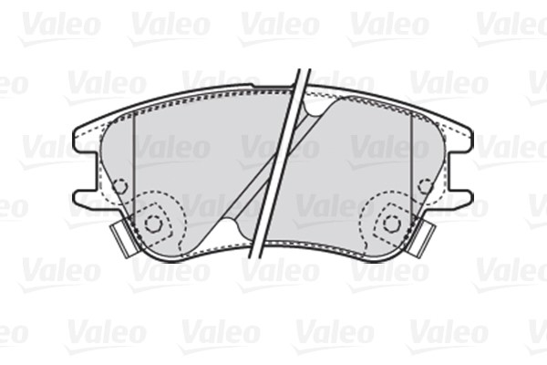 Brake Pad Set, disc brake VALEO 301708 2
