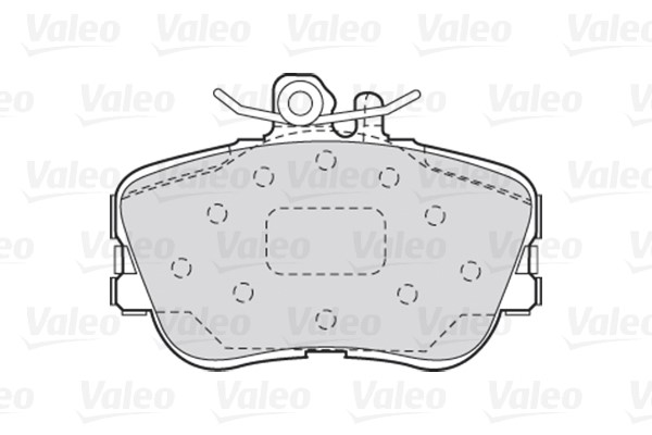 Brake Pad Set, disc brake VALEO 301013 2