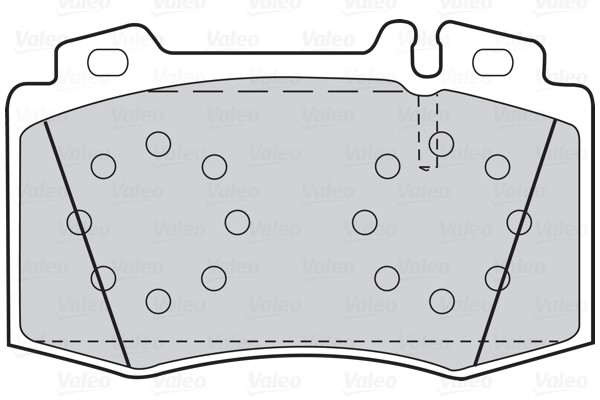 Brake Pad Set, disc brake VALEO 302044 2