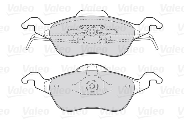 Brake Pad Set, disc brake VALEO 301317 2