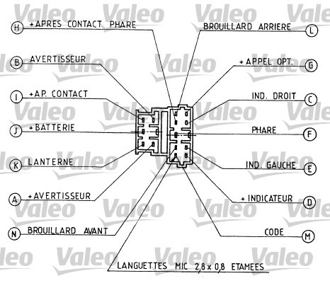 Steering Column Switch VALEO 251280 2