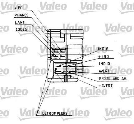 Steering Column Switch VALEO 251282 2