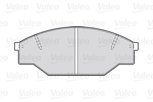 Brake Pad Set, disc brake VALEO 301402 2