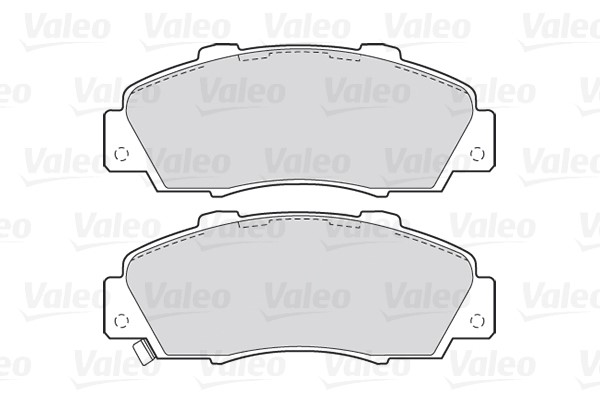 Brake Pad Set, disc brake VALEO 301627 2
