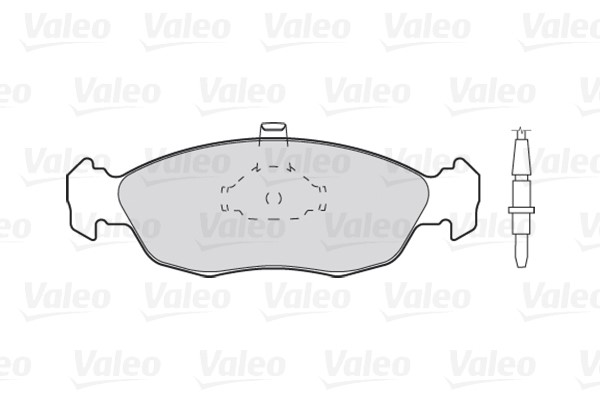 Brake Pad Set, disc brake VALEO 301038 2