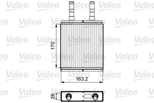 Heat Exchanger, interior heating VALEO 812409