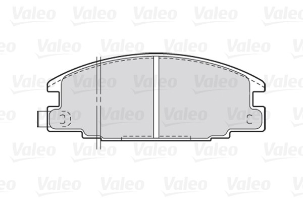 Brake Pad Set, disc brake VALEO 301020 2