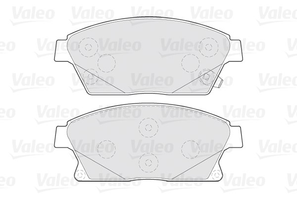 Brake Pad Set, disc brake VALEO 301070 2