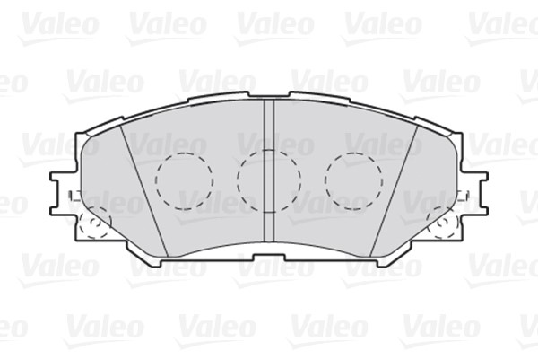 Brake Pad Set, disc brake VALEO 301943 2