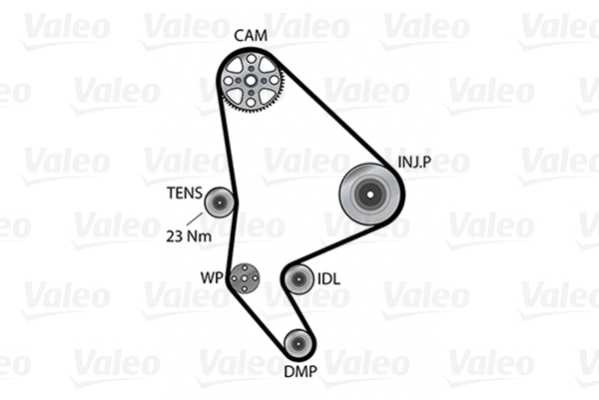 Water Pump & Timing Belt Kit VALEO 614501 2