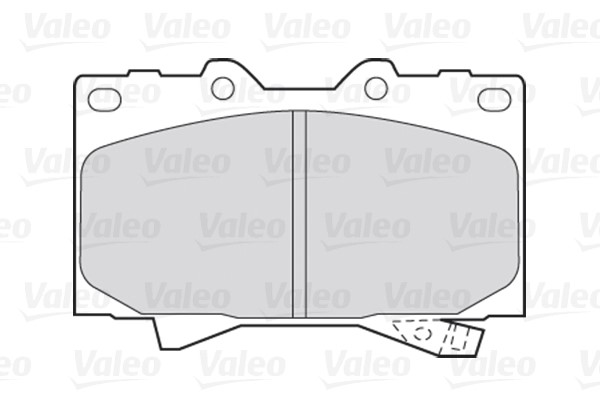 Brake Pad Set, disc brake VALEO 301535 2