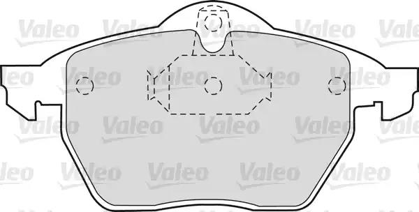 Brake Pad Set, disc brake VALEO 598321