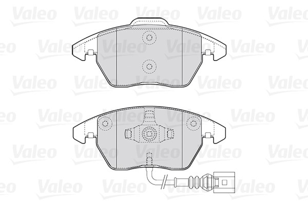 Brake Pad Set, disc brake VALEO 301635 2