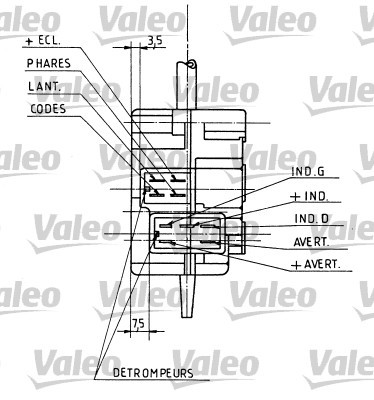 Steering Column Switch VALEO 251106 2