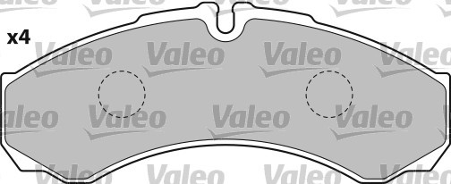 Brake Pad Set, disc brake VALEO 541717 3
