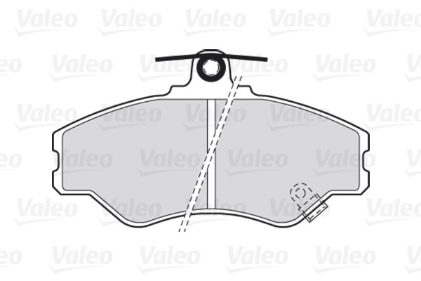 Brake Pad Set, disc brake VALEO 301634 2