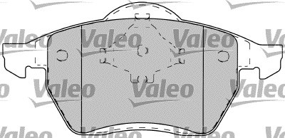 Brake Pad Set, disc brake VALEO 598049 2