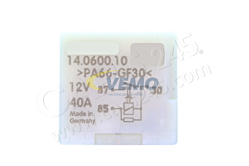 Relay, radiator fan overrun VEMO V15-71-0006 3
