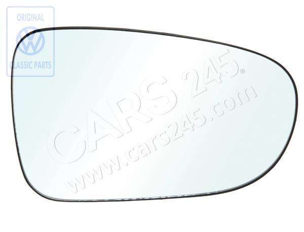 Mirror glass (convex) with carrier plate right lhd Volkswagen Classic 7M0857522