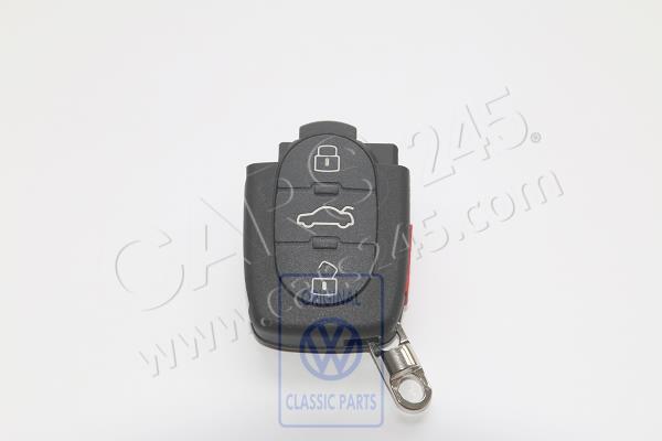 Sender unit for radio- controlled central locking (oval key pad) 3 buttons Volkswagen Classic 1J0959753F