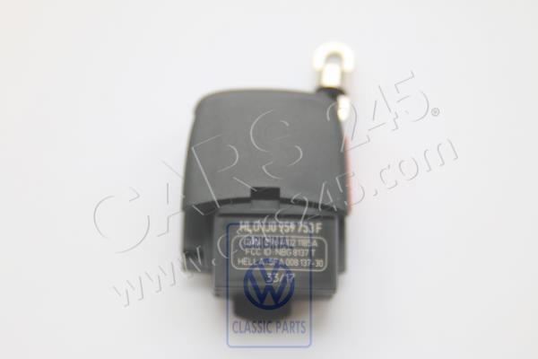 Sender unit for radio- controlled central locking (oval key pad) 3 buttons Volkswagen Classic 1J0959753F 2