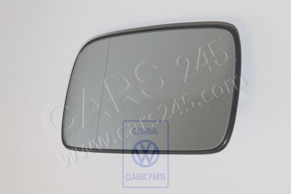 Mirror glass (aspherical- wide angle) with plate left lhd, left outer Volkswagen Classic 6N1857521B 3