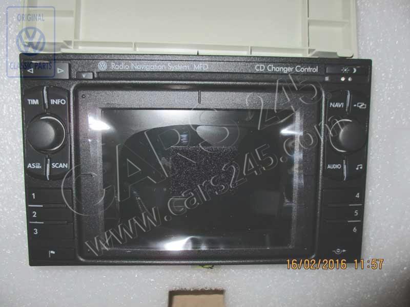 Radio navigation unit with cd/md changer control Volkswagen Classic 3B0035191GX