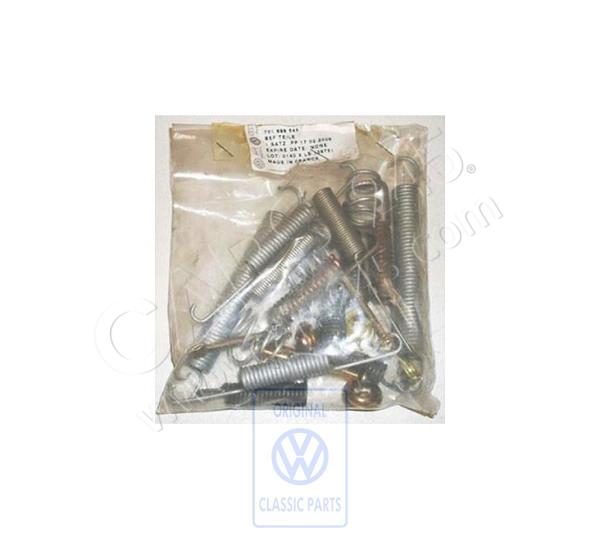 1 set fastening parts for brake shoes Volkswagen Classic 701698545 2