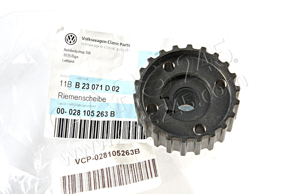 Toothed belt pulley Volkswagen Classic 028105263B 3