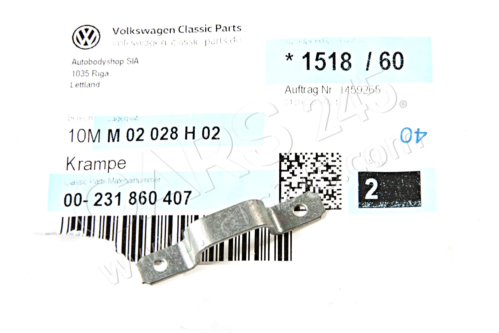Flat cleat Volkswagen Classic 231860407 4
