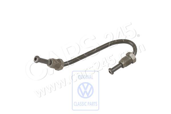 Brake pipe from brake hose to piston housing right Volkswagen Classic 281611736