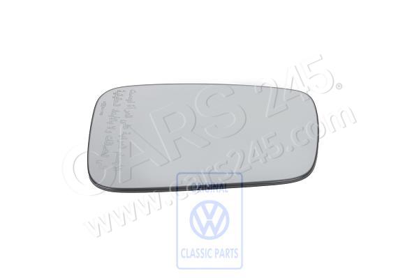 Mirror glass (convex) with carrier plate right lhd Volkswagen Classic 7D1857522E