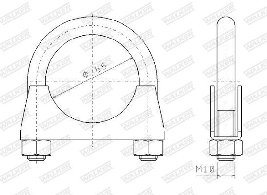 Clamp, exhaust system WALKER 80339 9