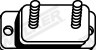 Rubber Strip, exhaust system WALKER 86561 9
