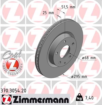 Brake Disc ZIMMERMANN 370305420