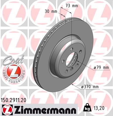Brake Disc ZIMMERMANN 150291120