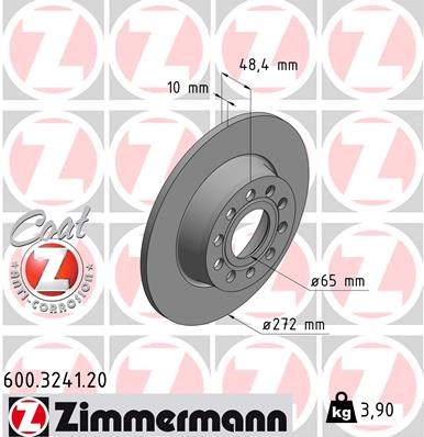 Brake Disc ZIMMERMANN 600324120