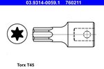 Socket Wrench Insert ATE 03.9314-0059.1