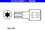 Socket Wrench Insert ATE 03.9314-0057.1