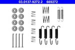 Accessory Kit, parking brake shoes ATE 03.0137-9272.2